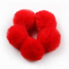 5pcs 5cm Artificial Fluffy Pompom Fluffy Soft Balls DIY Hair Ball Pom Pom For Handicrafts Handmade Sewing Crafts Materials Keychain Gloves Ball Clothing Supplies - Multicolor - View 24