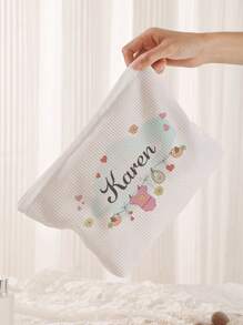 Nuevo bolso de cosméticos, bolso de cosméticos con foto personalizada, se puede personalizar con tu diseño único, el bolso de cosméticos de lona impermeable y ligero con cremallera también es perfecto para monedero, estuche de lápices, ideal para compras, citas, vacaciones, viajes, festivales, fiestas o como regalo. Vuelve a la escuela.