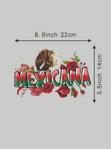 Artistic Letter Rose Thermal Press DIY Stickers Decoration, Heat Transfer Vinyl Stickers For Clothing T-Shirt Hoodies Pillowcase Design,  Heat Press Iron-On Decal Stickers For Jacket, Jeans, Faith, Strength, Heat Transfer, Shirt Printing - Multicolor - View 4