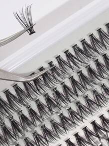 MAGEFY 220 件 DIY 睫毛延长 20D + 30D 簇状单根假睫毛 9-13 毫米自然长蓬松假睫毛托盘仿貂皮柔软纤细毛发眼妆工具用于美容旅行睫毛簇、睫毛簇、单根睫毛、睫毛、假睫毛 - 黑色 - 查看 7