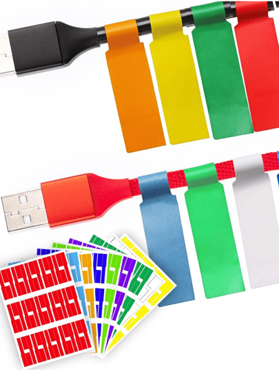 Cable Labels - Water Resistant Labels For Cords Write On Stickers Identification Labels Wire Labels Tags - Self Adhesive Wire Labels Printable For Laser Printer And Handwriting
