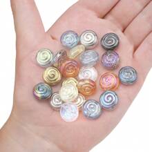 30 Peças Contas Espaçadoras de Cristal de Vidro Coloridas Eletrodepositadas no formato de Pirulito Candy de 12mm e Golfinho de 11*16mm, Material de Artesanato de Joias DIY para Colar, Pulseira, Brinco, Presentes de Feriados e Aniversário