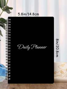 Trees Daily Weekly Planner Notebook 7 Day Work Planner Agenda Undated Personal Productivity Appointment Book Spiral To Do List Notebook With Hourly Schedule, Budget Plan, Meal Plan Back To School