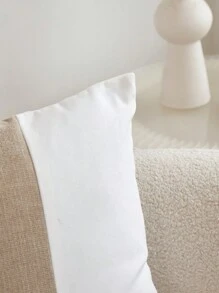 1 pieza Funda de almohada de cachemira rayada en patchwork, adecuada para decoración interior, funda de almohada para todas las estaciones, sin relleno de almohada incluido - Camel - Ver 10