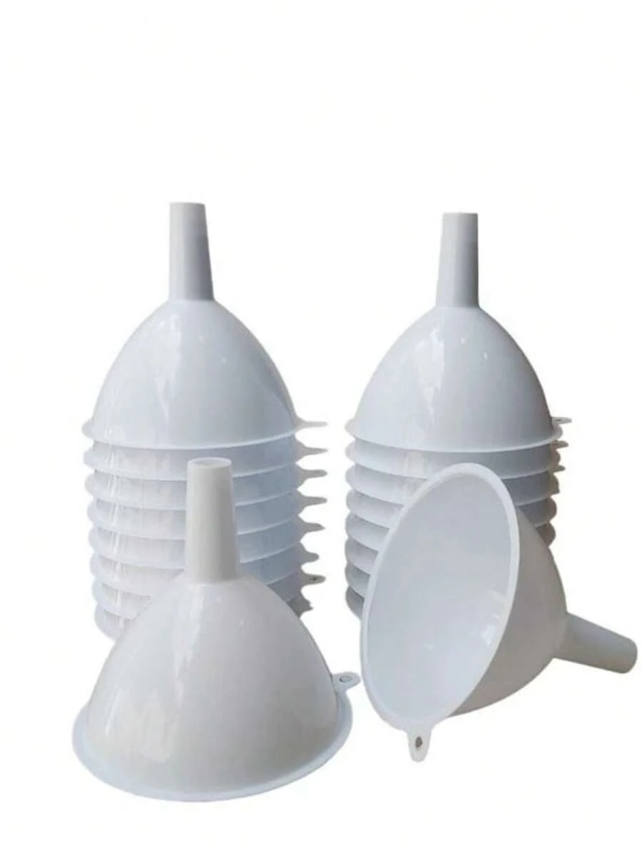 10cm Plastic Funnel - Vitt - Visa 1