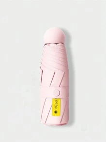 1PC Mini Capsule Umbrella Pocket Umbrella Sunscreen, Rainproof, UV Resistant Folding Travel Umbrella Boy Valentine Heart Valentine