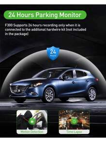 GMAIPOP 1pc Dash Cam 3 Channel Video Recorder Three Lens Car Camera Black Box