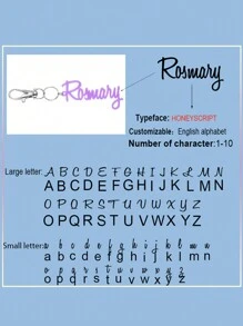 Personalized Custom Backpack Name Tag Keychain Single Layer Acrylic Keychain Vertical Pendant Graduation Season Gift Birthday Gift Letter Acrylic Four Seasons Universal