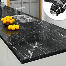 1Roll  PVC Self Adhesive Wallpaper Marble Stickers Waterproof Heat Resistant Kitchen Countertops Table Furniture Cupboard Wall Paper - Multicolor - View 37
