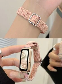 1pc Nylon Woven Elastic Adjustable Watch Band, Suitable For Band 9/8/7/6/Pro, Honor Band 7/6, With NFC