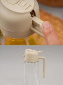 1 pieza Botella de spray de aceite de plástico, botella dispensadora de aceite de cocina, dispensador de spray de aceite de oliva y dispensador de aceite 2 en 1, rociador de aceite para cocina, barbacoa, ensalada, horneado, 470ml/15.8OZ, Cocina, Fiesta en la playa de verano, Comida, Camping, Organizador, Decoración de la habitación, Artículos de cocina. - Blanco y Negro - Ver 6