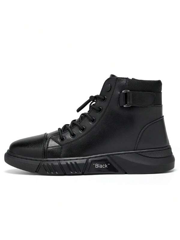 Botas Chelsea para hombre, botas británicas para hombre, botas altas de terciopelo cálidas, botas informales para hombre, modernas y versátiles