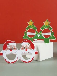 9 Piezas Gafas de papel 3D Feliz Navidad, estilo de Papá Noel, Renos, Muñeco de Nieve, Árbol de Navidad, Accesorios para fotos navideñas, Decoraciones navideñas, Juguetes y regalos navideños, Recuerdos para fiesta de Navidad, Decoración de fiesta de Navidad, Decoración de Año Nuevo 2025, Navidad