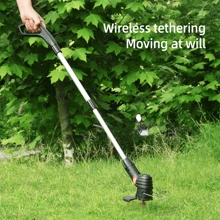 Cordless Strimmer Grass Trimmer Cutter Garden Lawn Edger Charging Rechargeable,Garden Tools, Gardening Tools For Garden - Silver - View 11