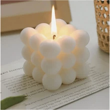 1 pieza Vela de aromaterapia mini sin humo bola de aromaterapia decoración del hogar y dormitorio, aromaterapia de burbujas, Halloween, otoño, festivales, Navidad, invierno, vacaciones, regalos