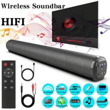 Dazone Powerful Wireless Surround Sound Bar System Bluetooth Subwoofer Stereo 4 Speakers Bass HIFI TV Computer Home Theater Soundbar With Remote Control 22 Inches - Black - View 1