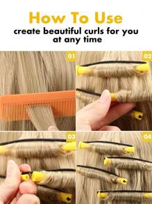 40pcs Perm Rods Set - Create Natural Waves & Curls With 4 Sizes Of Hair Rollers - Perfect For DIY Hairdressing & Styling Of Long, Medium & Small Hair, Hair Tools, Hair Products And Accessories For Barber Salon Beauty Travel Essentials, Back To School, Travel Holiday Essentials, Hair Accessories For Women, Slick Back Brush, Barber Accessories, Hair Dryer, Hair, Barber, Hair Dryer, Hair Hair Products, Hair Tools, Hair Stuff, Hair Care, Curly Hair Brush, Hairdressing Equipment,Travel Essentials,Travel Essential,Hairstyle,Hairdressing,Hair,Travel,Hair Products,Hair Tools,Hair Stuff,Barber,Barber Accessories,Barbershop,Hairdressing Equipment - Yellow - View 3