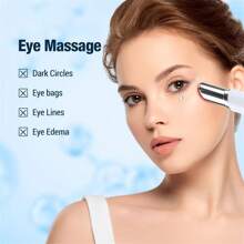 1pc Handheld Eye Massager, Facial Essence Infuser, Eye Beauty Device, USB Rechargeable, 200mAh Lithium Battery, ABS Material, 3 Adjustable Modes, Effectively Promotes Essence Infusion, Reduces Fine Lines, Eye Bags, Dark Circles, Perfect Eye Care Gift For Women, Unique Gift Idea - Multicolor - View 3