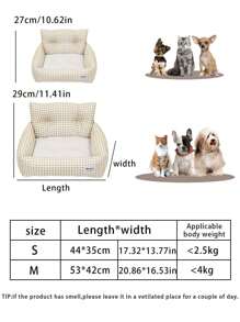 Medium-Small Pet Car Nest - Super Soft Plush Design, Suitable For Comfortable Car Rides, Ideal For Dogs, Perfect For Outdoor Adventures In Autumn And Winter Dog Car Seat Car Seat Covers Dog Car Seat Cover Pet Car Seat - Multicolor - View 4