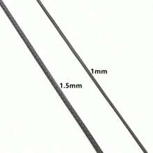10 metros de cordón encerado de 1/1,5 mm de grosor, hilo, cuerda, correa para hacer manualidades, pulseras, collares y suministros de joyería DIY - cordón encerado - Ver 3
