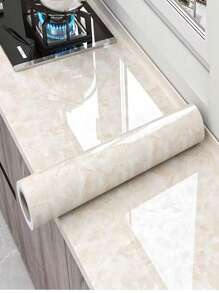 1Roll  PVC Self Adhesive Wallpaper Marble Stickers Waterproof Heat Resistant Kitchen Countertops Table Furniture Cupboard Wall Paper - Multicolor - View 71