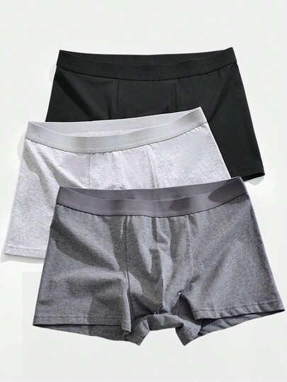 3pcs Men's Breathable  Boxer Briefs