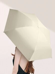 1PC Mini Capsule Umbrella Pocket Umbrella Sunscreen, Rainproof, UV Resistant Folding Travel Umbrella Boy Valentine Heart Valentine