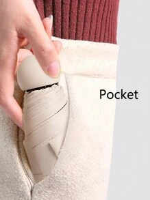 1PC Mini Capsule Umbrella Pocket Umbrella Sunscreen, Rainproof, UV Resistant Folding Travel Umbrella Boy Valentine Heart Valentine