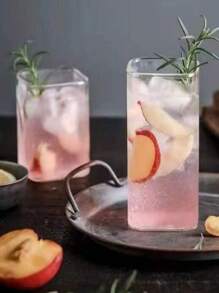 1buc 250/400/500mL Ceașă din sticlă borosilicată pătrată simplă pentru ceai cu lapte, băuturi reci, potrivite pentru restaurante, bucătărie, hoteluri, magazine de băuturi reci, Anul Nou, festival de primăvară, adunări, etc. Poate fi folosit ca ceașcă de apă din sticlă, cafea cu gheață Cana, ceașcă de suc, ceașcă de lapte, ceașcă de ceai etc. Potrivit atât pentru vară, cât și pentru iarnă (Datorită problemelor de iluminare, pot exista diferențe de culoare, ceea ce este un fenomen normal)