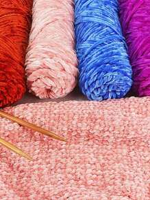 TRIXY 1 Roll 100g Crochet Yarn DIY Plush Yarn Soft Chenille Amigurumi Velvet Knitting Sewing DIY Material For Scarf/Sweater/Doll 100% Polyester Velvet Yarn Accessories - View 9