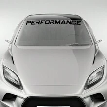 Auto Frontscheiben Aufkleber Grafiken, Performance Windschutzscheiben Dekor Aufkleber Vinyl DIY Folien Dekoration, Universell für Tuning Zubehör Audi BMW Benz Nissan Renault Chevrolet Dacia BYD GMC