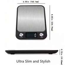 Báscula Digital Para Alimentos Para Cocina De Acero Inoxida - Plateado - Ver 4