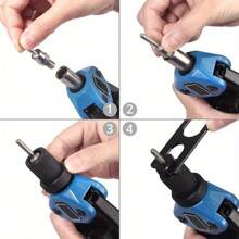 150PCS Rivnut Nut Thread Riveter Gun Repair Tool Set With Carrying Case,13" Rivnut Tool Kit With 11 Metric And SAE Mandrels - Color as Shown In the Picture - View 2