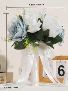 1PC Wedding Bouquets For Bride Tossing Bouquet Bridal Bouquet  Artificial Flowers Bridesmaid Bouquets For Wedding, Valentine's Day, Decoration, Party Decor,Table Centerpiece Vase Decor - Multicolor - View 12