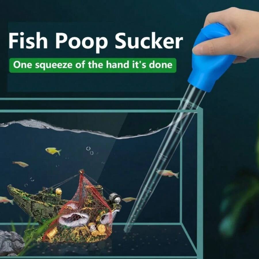 Small Aquarium Mini Water Changer Suction Pumping Hose Large Dropper Universal Manual Feeding Ware Fish Tank Cleaning Tools