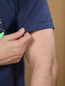 Men T-Shirts - 藏蓝色 - 查看 7