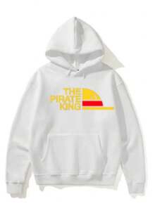 Anime The King Pirates Sweatshirt 100% Cotton Unisex - Fast Shipping - 白色 - 查看 1
