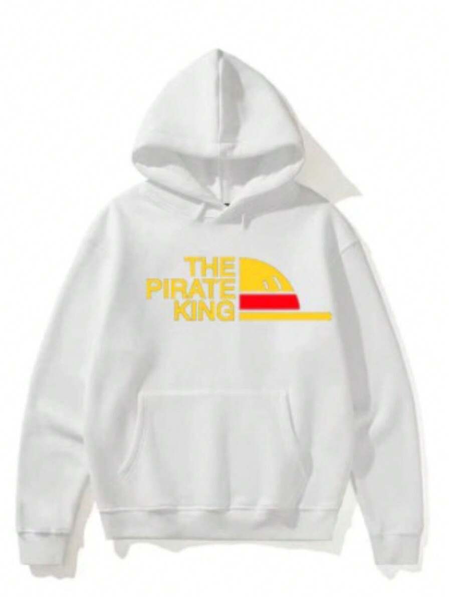Anime The King Pirates Sweatshirt 100% Cotton Unisex - Fast Shipping - 白色 - 查看 1