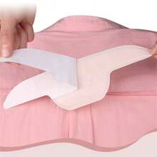 10/30pcs Random Color Summer Invisible Ultra-Thin Breathable Coat Collar Sticker, Shirt Cuff Anti-Stain Sticker,Shirt Collar Anti-Dirty Sticker, Disposable Collar Protector, Sweat Sticker - White - View 6