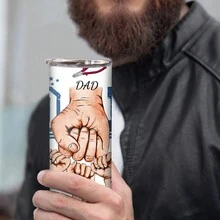 1 miếng 20 Oz Tên tùy chỉnh Cốc thủy tinh bằng thép không gỉ Được cá nhân hóa Tên thành viên gia đình DIY Cốc cà phê, Số lượng thành viên trong gia đình (1-6) Cốc nước Bình nước công cụ in hình cá nhân, Món quà lý tưởng được cá nhân hóa cho bố, Món quà độc đáo cho bố, Tặng Món quà hoàn hảo cho Ngày của Cha, Món quà được cá nhân hóa cho món quà Giáng sinh Halloween của cô ấy - 5 đứa trẻ - Xem 7