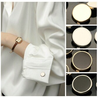 哑光黑色金属纽扣 10 件 - 多尺寸 11.5-25 毫米合金装饰纽扣，适用于西装外套、连衣裙、DIY 夹克（衣领/袖子装饰）