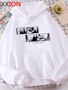 Anime Kaneki Sweatshirt Top Cold Blouse 100% Cotton Unisex - Fast Shipping - 白色 - 查看 2