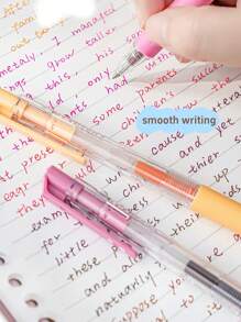 8 支四季彩色中性笔套装干玫瑰色和微风蓝多色凝胶色 0.5 毫米圆珠笔用于书写绘画