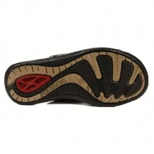 Men's Footprint Orthopedic Leather Slipper - 摩卡棕 - 查看 4