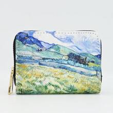 1pc 11-Card Slots Large Capacity Van Gogh Starry Night Convenient Coin Card Holder Wallet Business Card Holder Credit Card Holder For Women Wallet Mini Wallet Purse Wallet Card Wallet