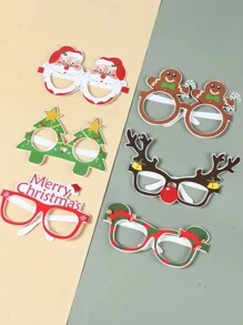 9 Piezas Gafas de papel 3D Feliz Navidad, estilo de Papá Noel, Renos, Muñeco de Nieve, Árbol de Navidad, Accesorios para fotos navideñas, Decoraciones navideñas, Juguetes y regalos navideños, Recuerdos para fiesta de Navidad, Decoración de fiesta de Navidad, Decoración de Año Nuevo 2025, Navidad