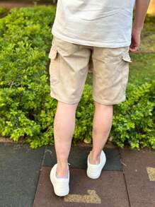 Bermuda CARGO With POCKET Men's Streetwear Twill - 米色 - 查看 3