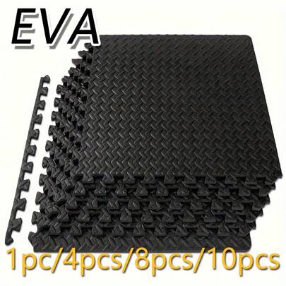 1pc/4ps/8pcs/10pcs Multi-Functional EVA Fitness Floor Mat, Yoga Mat, Climbing Mat, Waterproof, Non-Slip, Shock Absorption, Easy To Clean All Year Round Fitness Room Floor, Suitable For Indoor And Outdoor Gym Accessories, Sports, Gym, Home Workout