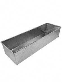 Molde Para Pan De Caja, Panque, 35 x 11 x 7cm, Acero Galvanizado Para Horno, Repostería. - Gris - Ver 2