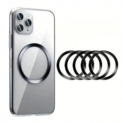 5 st magnetiska biltelefonmonterade klisterskyltar som är kompatibla med Magsafe